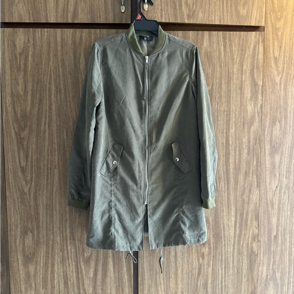 Bolte. Olive Green Faux Suede Women’s Jacket Size Small